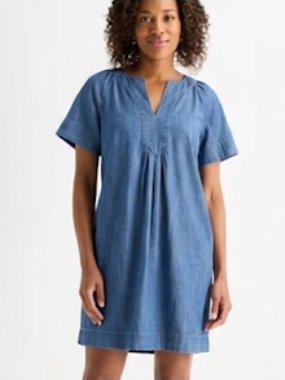 New St. John's Bay XL Indigo Chambray Finley style sheath dress